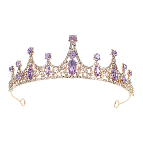 PRETYZOOM Tiara Prinzessin Hautpflege-Stirnband Festival Kappe fasching kopfbedeckung fastnacht kopfbedeckung Haarschmuck für Krone Kopfschmuck für Zinklegierung Violett PRETYZOOM Tiara Prinzessin Hautpflege-Stirnband Festival Kappe fasching kopfbedeckung fastnacht kopfbedeckung Haarschmuck für Krone Kopfschmuck für Zinklegierung Violett von PRETYZOOM