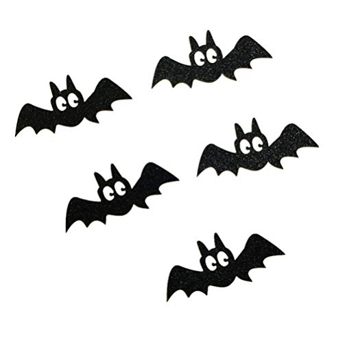 PRETYZOOM Topper Halloween Fledermaus Form Tortentopper Kuchendekoration 15 Stück (Schwarz) von PRETYZOOM