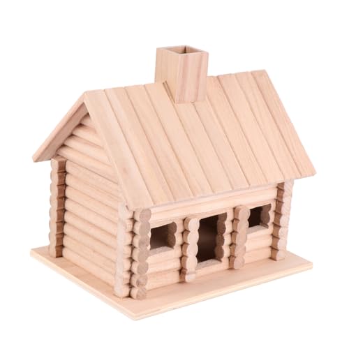 PRETYZOOM Vogelnest Aus Holz Vogelnest Outdoor Dekoration Garten Vogel Hängendes Vogelhaus Vogelhaus DIY Holzdekor Heimhütte Dekorative Dekoration Kiefernvogelnest von PRETYZOOM
