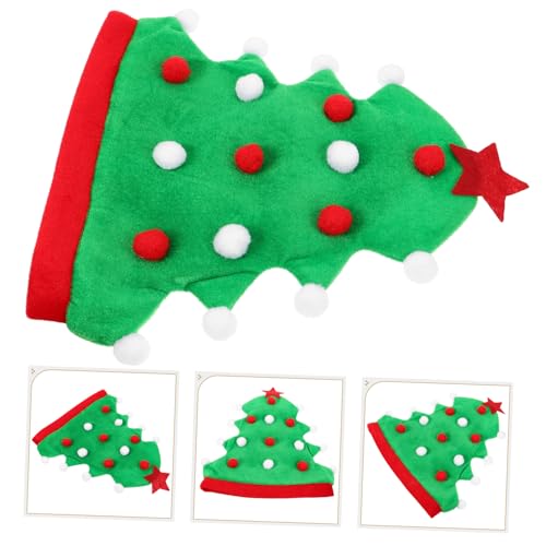 PRETYZOOM Weicher Weihnachtsbaum Hut Grün Wärmende Weihnachtsmütze Kreative Party Kopfbedeckung für Erwachsene Vielseitig Einsetzbar für Xmas Feiern und Cosplay von PRETYZOOM