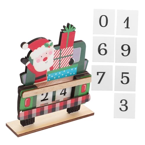 PRETYZOOM Weihnachten Holz Dekoration Santa Claus Countdown Kalender aus Robustem Tägiger Adventskalender für Festliche Tischdeko und Geschenkidee für Weihnachtszeit PRETYZOOM Weihnachten Holz Dekoration Santa Claus Countdown Kalender aus Robustem Tägiger Adventskalender für Festliche Tischdeko und Geschenkidee für Weihnachtszeit von PRETYZOOM