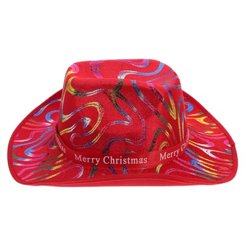 PRETYZOOM Weihnachtsmütze Cowboy-partyhüte Cowgirl-hut Cowboy-hut Sombrero Vaquero Für Mujer Weihnachts-sankt-cosplay-hut Weihnachtskostümzubehör Für Frauen Party-cowboyhüte Stoff PRETYZOOM Weihnachtsmütze Cowboy-partyhüte Cowgirl-hut Cowboy-hut Sombrero Vaquero Für Mujer Weihnachts-sankt-cosplay-hut Weihnachtskostümzubehör Für Frauen Party-cowboyhüte Stoff von PRETYZOOM