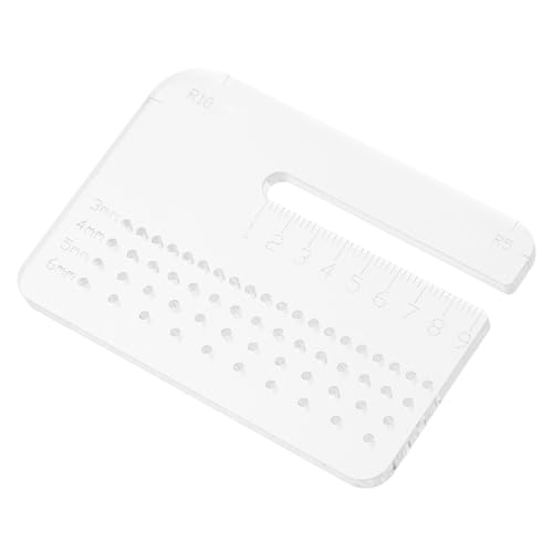 PRETYZOOM großer Locher Stanzwerkzeug für Ledernähte Heftstanzhilfsplatte Lederwerkzeug stechender Stichplatten Gürtelschlag Lochplatte aus Leder Locherplatte aus Leder Acryl von PRETYZOOM