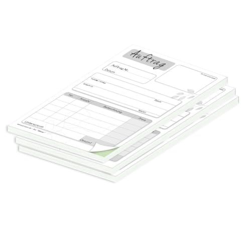 PRICARO Auftragsblock mit Durchschlag "Blätter", A6, 3 Stück PRICARO Auftragsblock mit Durchschlag "Blätter", A6, 3 Stück von PRICARO