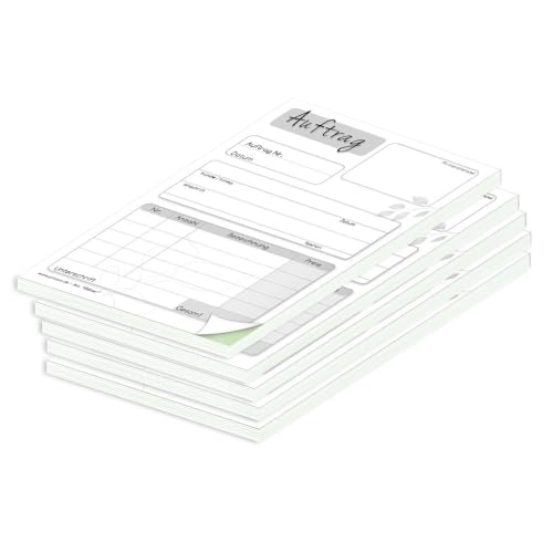 PRICARO Auftragsblock mit Durchschlag "Blätter", A6, 5 Stück PRICARO Auftragsblock mit Durchschlag "Blätter", A6, 5 Stück von PRICARO
