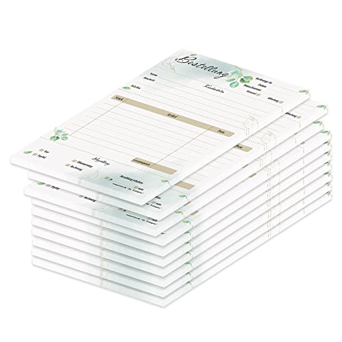 PRICARO Bestellannahmeblock "Eukalyptus", A5, 10 Stück PRICARO Bestellannahmeblock "Eukalyptus", A5, 10 Stück von PRICARO