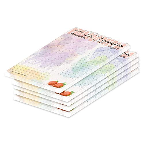 PRICARO Einkaufsliste"Aquarell", A6, 5 Stück PRICARO Einkaufsliste"Aquarell", A6, 5 Stück von PRICARO