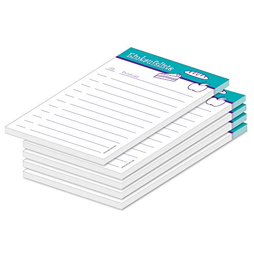 PRICARO Einkaufsliste Food, magnetisch, türkis, A6, 25 Blatt, 5 Stück PRICARO Einkaufsliste Food, magnetisch, türkis, A6, 25 Blatt, 5 Stück von PRICARO