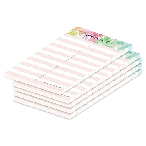 PRICARO Einkaufsliste"Mosaik", A6, 5 Stück von PRICARO