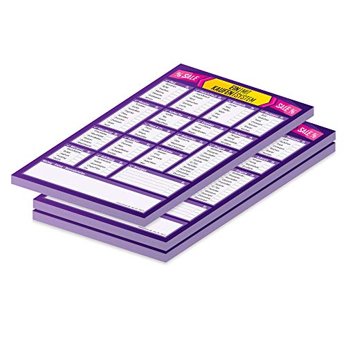 PRICARO Einkaufsliste "System", Sale, lila, A5, 3 Stück PRICARO Einkaufsliste "System", Sale, lila, A5, 3 Stück von PRICARO