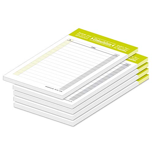 PRICARO Einkaufsliste Typo, magnetisch, limettengrün, A6, 50 Blatt, 5 Stück PRICARO Einkaufsliste Typo, magnetisch, limettengrün, A6, 50 Blatt, 5 Stück von PRICARO