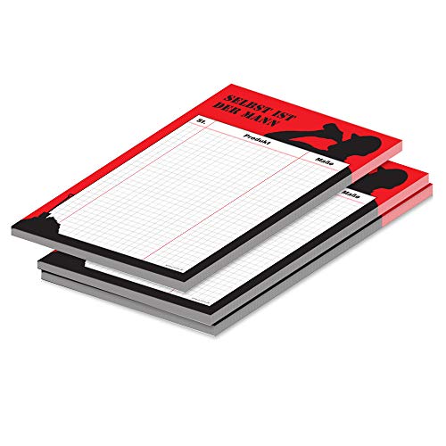 PRICARO Einkaufsliste für Heimwerker "Feierabend", A5, 3 Stück PRICARO Einkaufsliste für Heimwerker "Feierabend", A5, 3 Stück von PRICARO