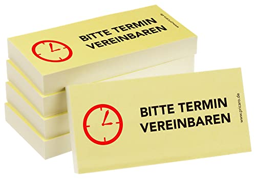 PRICARO Haftnotizen "Bitte Termin vereinbaren", 100 Blatt, 5 Stück von PRICARO