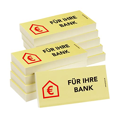 PRICARO Haftnotizen "Für Ihre Bank", 100 Blatt, 10 Stück PRICARO Haftnotizen "Für Ihre Bank", 100 Blatt, 10 Stück von PRICARO