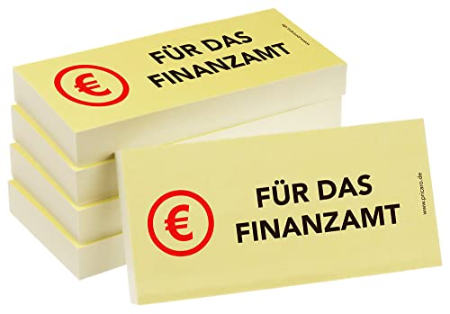 PRICARO Haftnotizen "Für das Finanzamt", 100 Blatt, 5 Stück von PRICARO