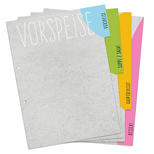 PRICARO Ordner-Register "Concrete", A4, 4 teilig PRICARO Ordner-Register "Concrete", A4, 4 teilig von PRICARO