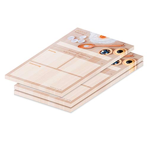 PRICARO Rezeptblock Backen, A5, 3 Stück PRICARO Rezeptblock Backen, A5, 3 Stück von PRICARO