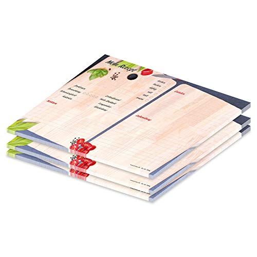 PRICARO Rezeptblock-quer "Schneidebrett", A4, 25 Blatt, 3 Stück PRICARO Rezeptblock-quer "Schneidebrett", A4, 25 Blatt, 3 Stück von PRICARO