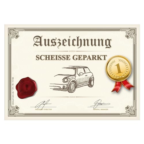PRICARO Scheisse geparkt Flyer "Auszeichnung", A6, 50 Stück PRICARO Scheisse geparkt Flyer "Auszeichnung", A6, 50 Stück von PRICARO