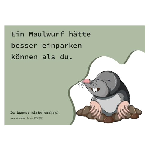 PRICARO Scheisse geparkt Flyer "Tiere-Maulwurf", A6, 50 Stück PRICARO Scheisse geparkt Flyer "Tiere-Maulwurf", A6, 50 Stück von PRICARO