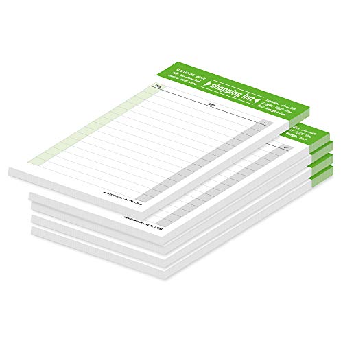 PRICARO Shopping List "Typo", magnetisch, green, A6, 25 Blatt, 5 Stück PRICARO Shopping List "Typo", magnetisch, green, A6, 25 Blatt, 5 Stück von PRICARO