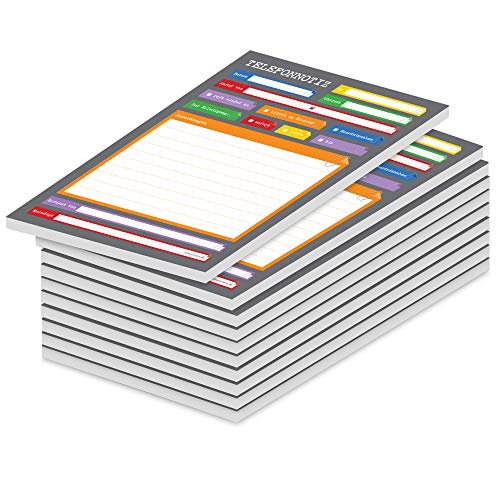 PRICARO Telefonnotizblock, A5, Perfekt, 10 Stück von PRICARO