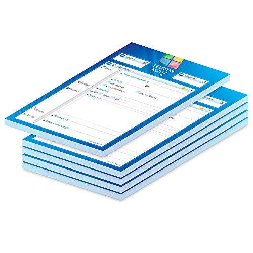 PRICARO Telefonnotizblock, A6, Computer, 5 Stück von PRICARO