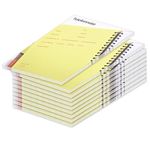PRICARO Telefonnotizblock, A6, Planer, 10 Stück PRICARO Telefonnotizblock, A6, Planer, 10 Stück von PRICARO