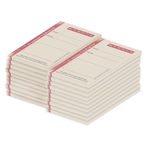 PRICARO Terminblock "Brushed" rosa, (20er Pack) von PRICARO