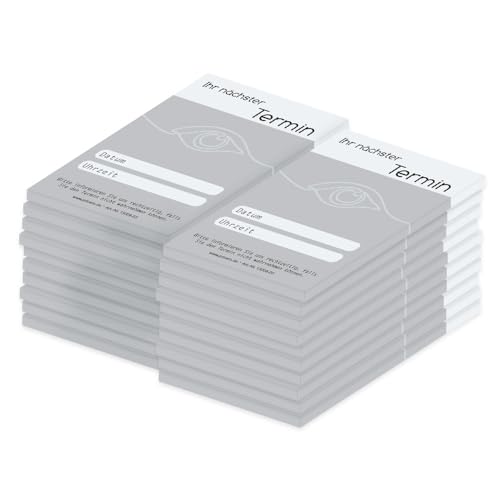 PRICARO Terminblock "One Line" Augenarzt, (20er Pack) von PRICARO
