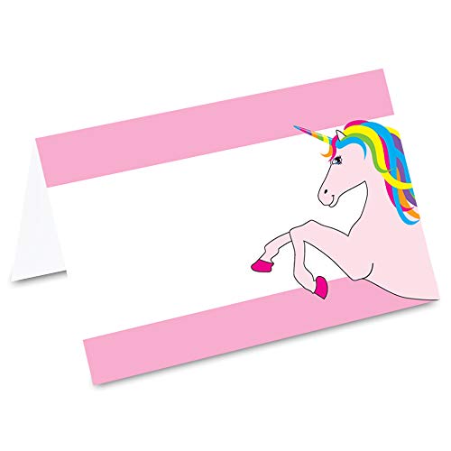 PRICARO Tischkarten "Einhorn rosa", 50 Stück PRICARO Tischkarten "Einhorn rosa", 50 Stück von PRICARO