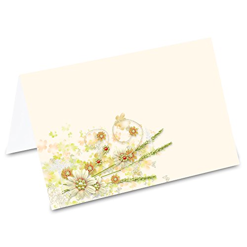 PRICARO Tischkarten Floral, 50 Stück von PRICARO