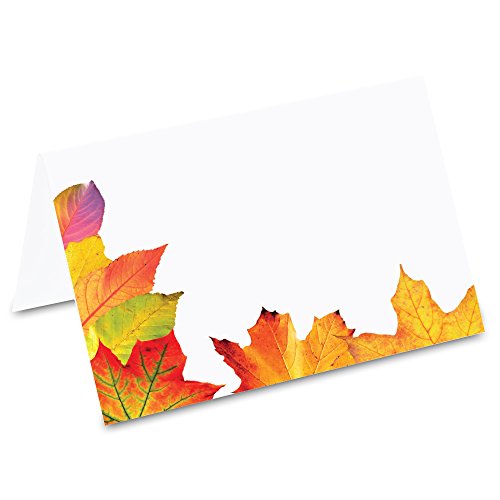 PRICARO Tischkarten Herbstlaub, 50 Stück von PRICARO