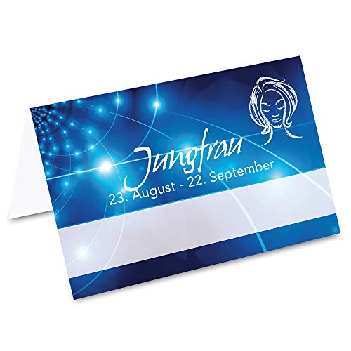PRICARO Tischkarten Sternzeichen Jungfrau, 40 Stück von PRICARO