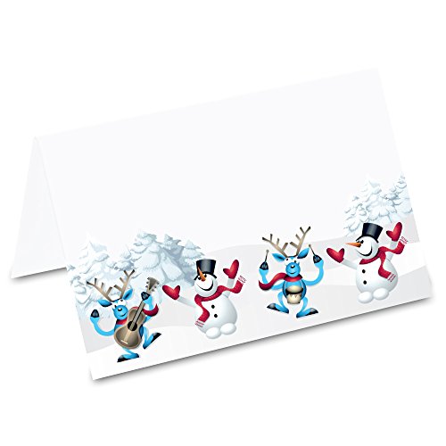 PRICARO Tischkarten Weihnachtsboogie, 50 Stück von PRICARO