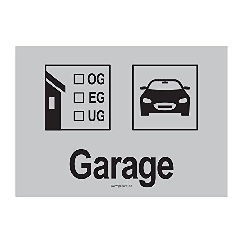 PRICARO Umzugsaufkleber "Garage" hellgrau, A6, 15 Stück PRICARO Umzugsaufkleber "Garage" hellgrau, A6, 15 Stück von PRICARO