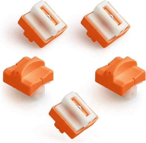 PRIDEEP A4-Papierschneider, 30,5 cm, Titan, tragbarer Papierschneider mit automatischem Sicherheitsschutz und Seitenlineal für Bastelpapier, Etikett, Gutschein und Karton (Orange) von PRIDEEP