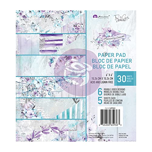 Prima Marketing Double-Sided Paper Pad 6"X6" 30/Pkg-Aquarelle Dreams -P659363 von PRIMA MARKETING INC