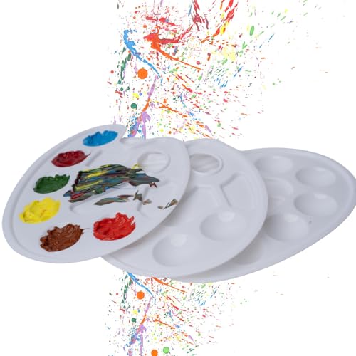PRIME TIJAARA Packung mit 3 | Wiederverwendbare Farbmischpalette für Acrylfarben & mehr | Malpalette für Künstler, Maler & Anfänger (3) von PRIME TIJAARA