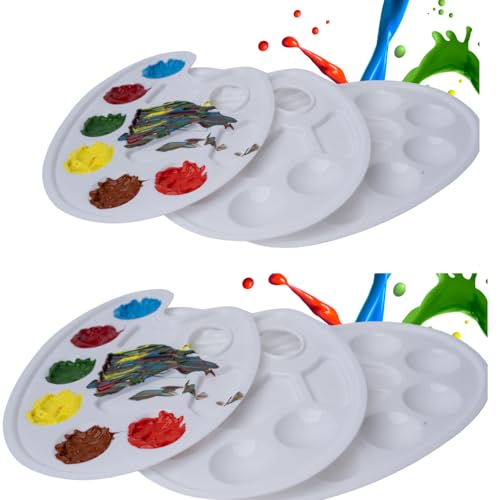 Packung mit 6 | Wiederverwendbare Farbmischpalette für Acrylfarben & mehr | Malpalette für Künstler, Maler & Anfänger Packung mit 6 | Wiederverwendbare Farbmischpalette für Acrylfarben & mehr | Malpalette für Künstler, Maler & Anfänger von PRIME TIJAARA