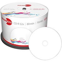 50 PRIMEON CD-R 700 MB bedruckbar von PRIMEON