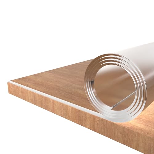 PRINT.GG Tischdecke Transparent 2mm - Viele Größen - Tischfolie Transparent nach Maß, Tischdecke Abwaschbar mit Schräger Kante Tischschutz Transparent Glasklar Folie abgeschrägte Kante PRINT.GG Tischdecke Transparent 2mm - Viele Größen - Tischfolie Transparent nach Maß, Tischdecke Abwaschbar mit Schräger Kante Tischschutz Transparent Glasklar Folie abgeschrägte Kante von PRINT.GG