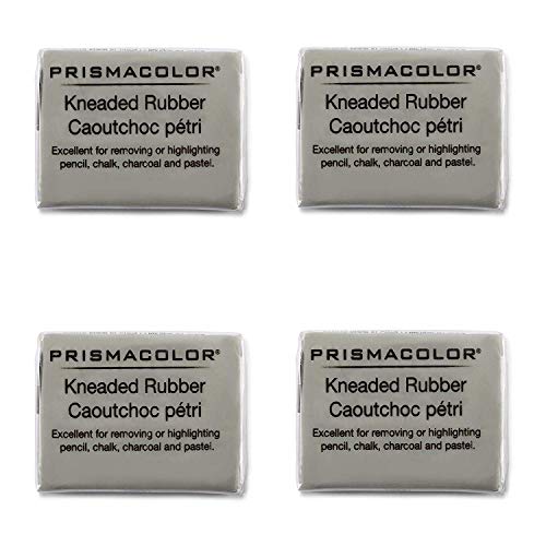Prismacolor Premier Kneaded Rubber Eraser, Large, 4 PACK von PRISMACOLOR