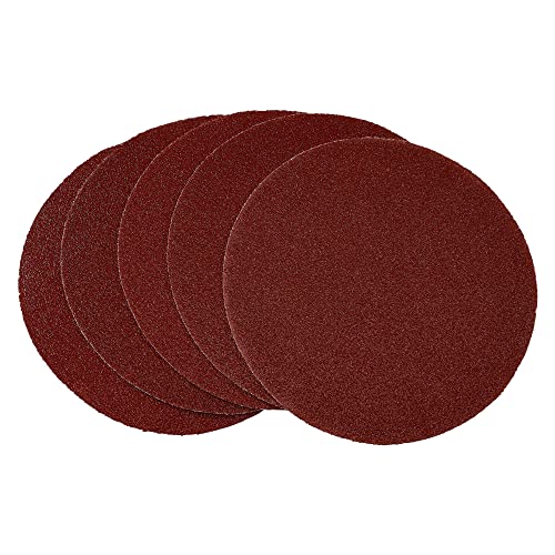 Klett-Schleifscheiben ungelocht | 50 bis 2000 Stück | Korn 40 | Braun | für 125 mm Klettteller | Schleifpapier (100) von PRITEX