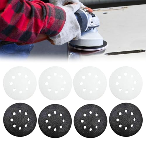 PRITOK Klett Schleifteller: 8 Stück 125mm Zubehör für Exzenterschleifer, Interface Kissen Pad, Schleifpads Sortiment, Handschleifblöcke Schleifpads für Schleifmaschinen, Modell, Trockenbau, Metall PRITOK Klett Schleifteller: 8 Stück 125mm Zubehör für Exzenterschleifer, Interface Kissen Pad, Schleifpads Sortiment, Handschleifblöcke Schleifpads für Schleifmaschinen, Modell, Trockenbau, Metall von PRITOK