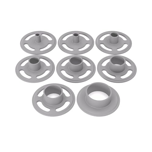 PRIWAS Kopierhülsen-Set passend für Makita RP/RT/3612/3620 | Kopierringe passend für Makita Oberfräsen (Set 2: 10/12/17/20/24/27/30/40) von PRIWAS