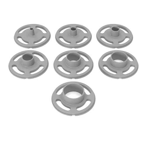 PRIWAS Kopierhülsen-Set passend für CMT Orange Tools CMT7E/CMT8E | Kopierringe passend für CMT Orange Tools Oberfräsen (Set 1: Ø10/15/20/25/30/35/40 mm) von PRIWAS