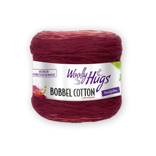 PRO LANA Bobbel Cotton - Woolly Hugs - Farbe: Orange/Bordeaux (73) - 200 g/ca. 800 m Wolle von PRO LANA