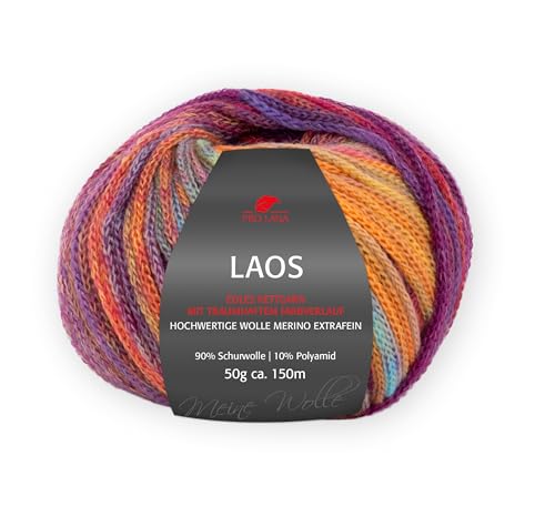 PRO LANA Laos - Farbe: Rainbow (91) - 50 g/ca. 150 m Wolle von PRO LANA