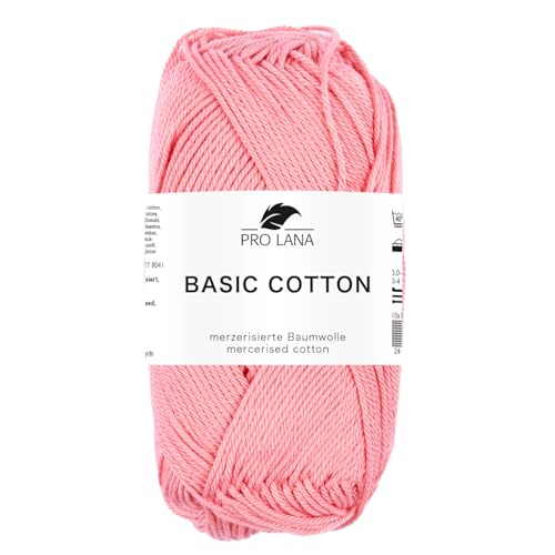 Pro Lana BASIC COTTON Baumwollgarn 50 g ideal für Kleidung, Spielzeug, Accessoires 125 m, Farbe:226 - orchidee Pro Lana BASIC COTTON Baumwollgarn 50 g ideal für Kleidung, Spielzeug, Accessoires 125 m, Farbe:226 - orchidee von PRO LANA